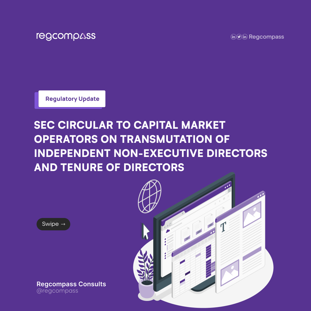 SEC Circular To Capital Market Operators